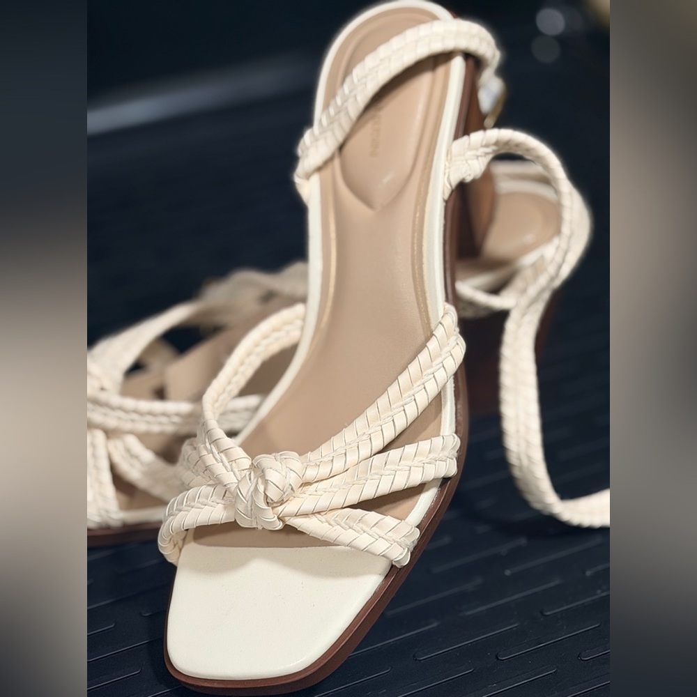 Giani Bernini Cream Braided Sandals